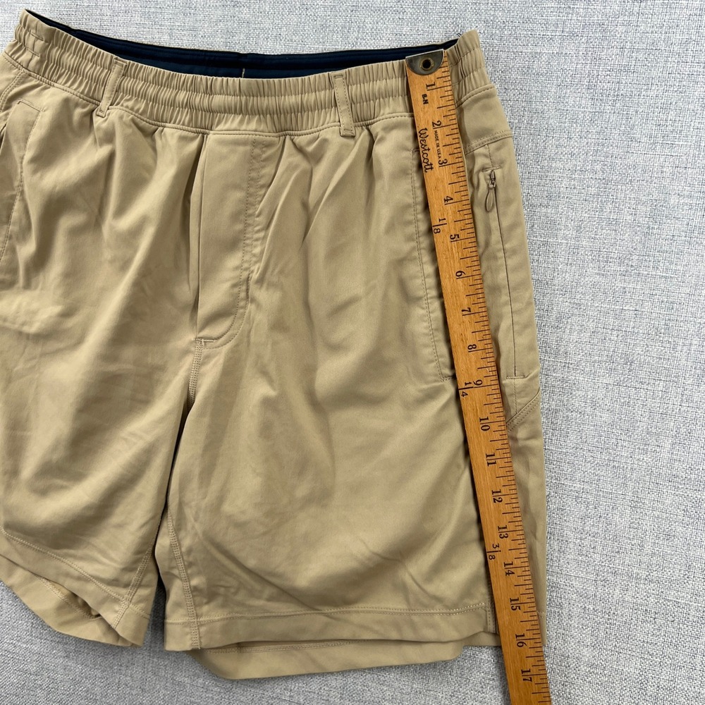 Birddogs Classic Khaki Shorts Mens Medium Compression Liner Tan Active Gym - Picture 5 of 8